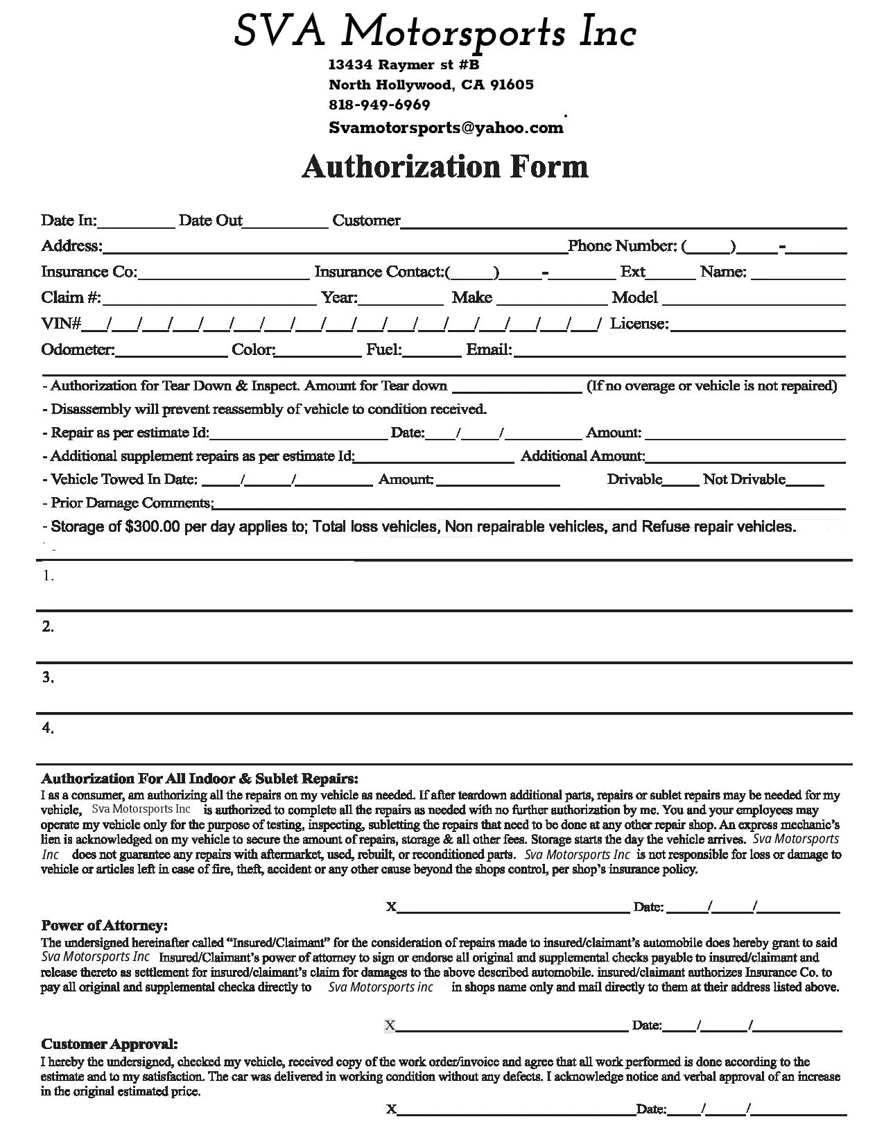 SVA Authorization Form Thumbnail